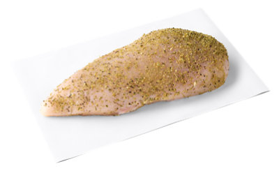 Chicken Breast Boneless Thin Vegetable Pepper Seasoning - LB - Image 1