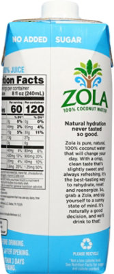 Zola Coconut Water Original - 16.9 FZ - Image 6