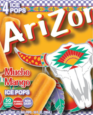 Arizona Ice Pops Mucho Mango 4pk - 9 FZ - Image 6