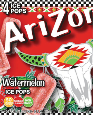 Arizona Ice Pops Watermelon 4/pk - 9 OZ - Image 6