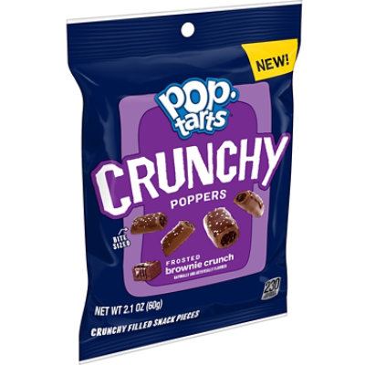 Pop-Tarts Crunchy Poppers Crunchy Filled Snack Pieces Frosted Brownie Crunch Kids Snacks - 2.1 Oz - Image 1