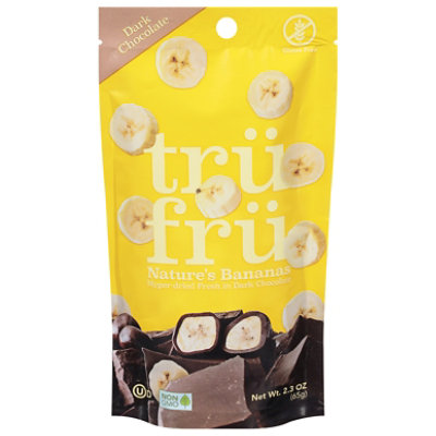 Tru Fru Chocolate Covered Fruit Banaba Hyper Dried - 2.1 OZ - Image 1