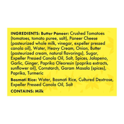 Cafe Spice Paneer Butter W Bsmti Rice - 16 OZ - Image 4