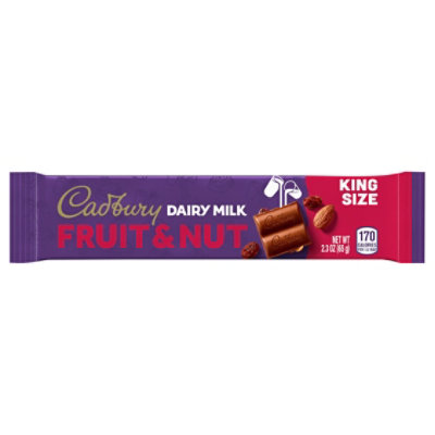 Cadbury Dairy Milk Fruit & Nut King Size Bar - 2.3 OZ - Image 3