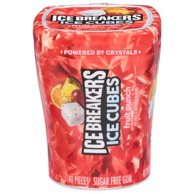 Ice Breakers Ice Cubes Fruit Punch Flavored Gum Bottle Pack - 3.24 OZ - Image 3