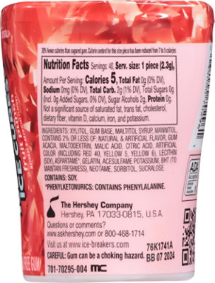 Ice Breakers Ice Cubes Fruit Punch Flavored Gum Bottle Pack - 3.24 OZ - Image 6