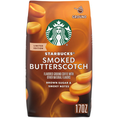 Starbucks Smoked Butterscotch Flavored Ground Coffee 17oz Bag - 17 OZ - Image 2