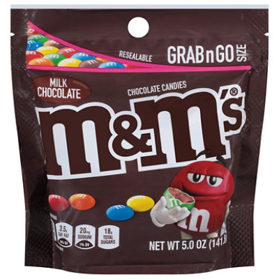 M&ms Milk Chocolate Stand Up Pouch 5 Ounces Per Bag - 5 OZ - Image 3