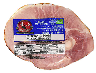 Hills Smoked Pork Ham Shank - LB