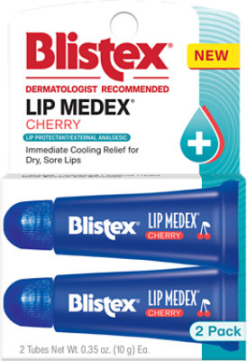 Blistex Lip Medex Cherry .35 Oz. Ea. Tube 2-pack - 0.7 OZ - Image 1