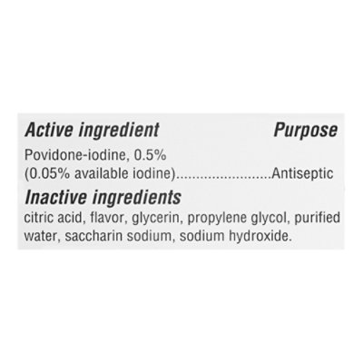 Betadine Antiseptic Sore Throat Medicated Gargle Povidone-iodine 0.5% - 8 FZ - Image 4