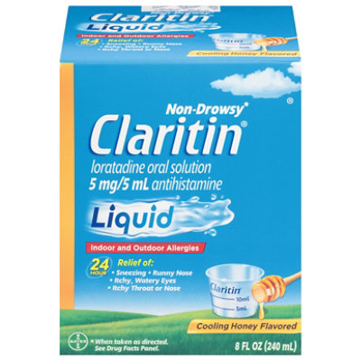 Claritin Cooling Honey Syrup 10 Mg - 8 Fl. Oz. - Image 1