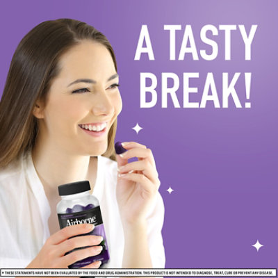 Airborne Elderberry + Zinc & Vitamic C Gummies for Adults Immune Support - 50 Count - Image 7