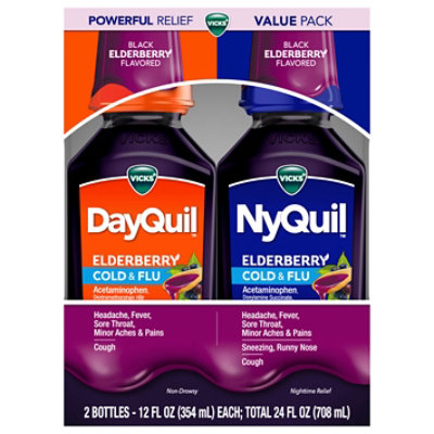 Vicks Cold & Flu Multi-symptom Resp - 24 OZ - Image 1