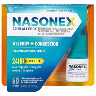 Nasonex 24hr Allergy Relief, 60 Spray - .34 OZ - Image 3