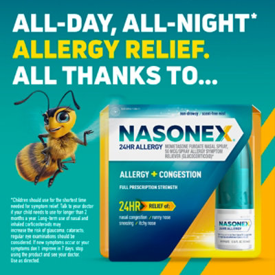 Nasonex 24hr Allergy Relief, 60 Spray - .34 OZ - Image 4