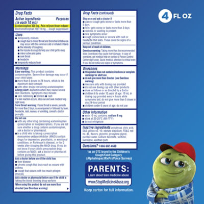 Mucinex Children's Liquid Fever Sore Throat & Cough Honey - 4 Fl. Oz. - Image 3