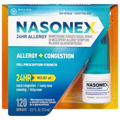 Nasonex 24 Hr Allergy Relief 120 Spray - 0.57 FZ - Image 3