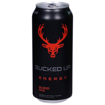 Bucked Up Energy Blood Raz 16fz - 16 FZ - Image 1