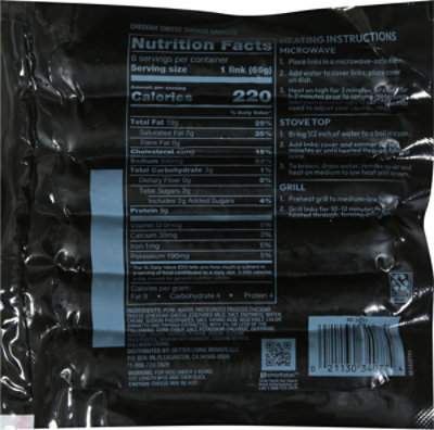 Signature Select Cheddar Sausage - 14 Oz - Image 6