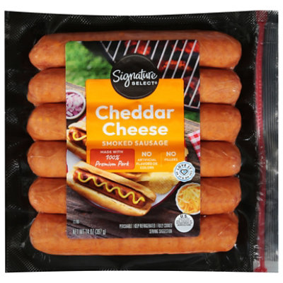 Signature Select Cheddar Sausage - 14 Oz - Image 1