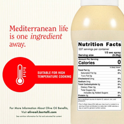 Bertolli Air Fryer Olive Oil Spray 4.9oz - 4.9 FZ - Image 5