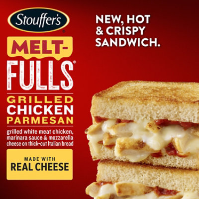 Stouffers Frozen Meal Grilled Chicken Parmesan Melt-full Sandwich 6.60oz Package - 6.6 OZ - Image 3