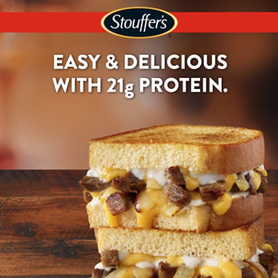 Stouffer's Frozen Meal Double Cheddar Steak Melt-full Sandwich 6.5oz Package - 6.5 OZ - Image 5