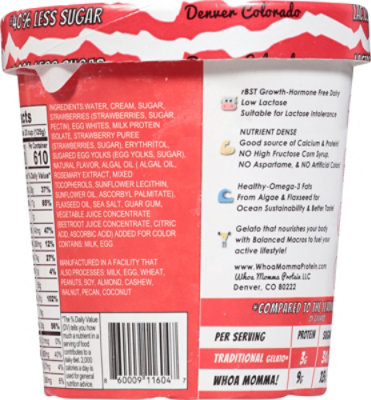 Whoa Momma Gelato Strawberry Triple - 16 OZ - Image 5