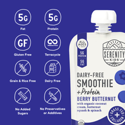 Serenity Kids Smoothie Berry Butternut - 3.5 OZ - Image 5