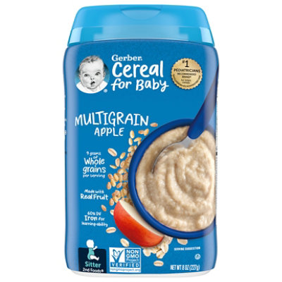 Gerber Cereal Multigrain Apple Bluberry - 6 CT - Image 3