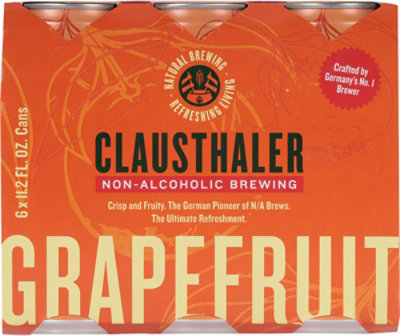 Clausthaler Grapefruit Cans - 6-11.2 FZ - Image 3