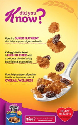 Kellogg's Raisin Bran Original High Fiber Breakfast Cereal - 20.9 Oz - Image 7