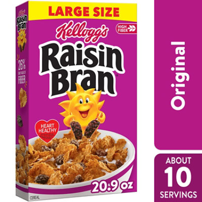 Kellogg's Raisin Bran Cereal Original 20.9oz - 20.9 OZ - Image 1