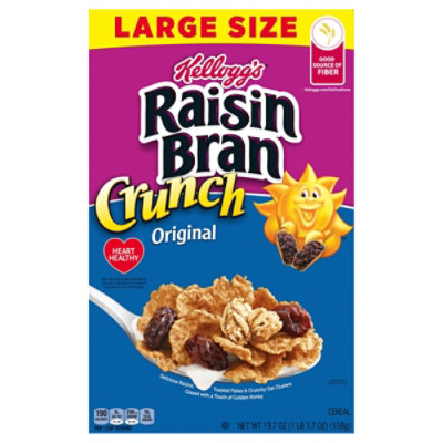 Kelloggs Raisin Bran Cereal Crunch 19.7oz - 19.7 OZ - Image 4