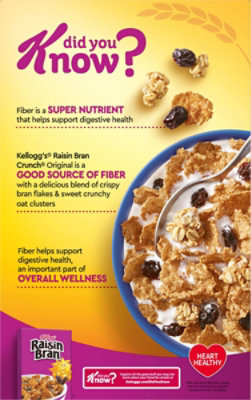 Kellogg's Raisin Bran Crunch Fiber Breakfast Cereal - 19.7 Oz - Image 7