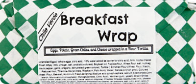 Claras Kitchen Chile Verde Breakfast Burrito - 8 OZ - Image 2