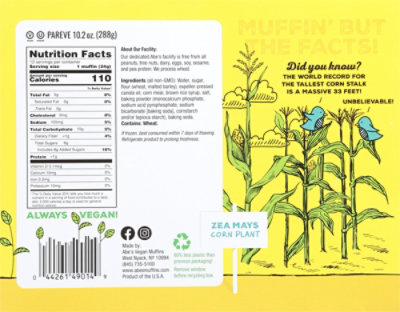 Abe's Vegan Golden Cornbread Mini Muffins, 12pk - 10 Oz - Image 5