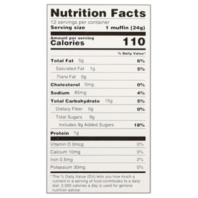 Abes Vegan Chocolate Chip Mini Muffins, 12pk - 10 0Z - Image 3