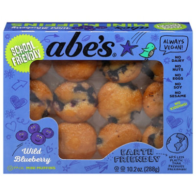 Abes Vegan Wild Blueberry Mini Muffins, 12pk - 10 OZ - Image 1
