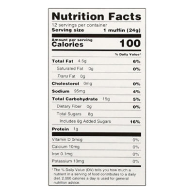 Abes Vegan Wild Blueberry Mini Muffins, 12pk - 10 OZ - Image 3