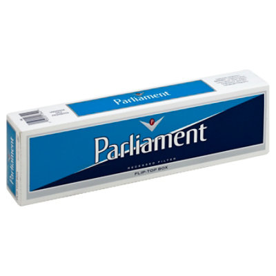 white and blue cigarettes Parliament White Filter Kings Box Cigarettes - CTN