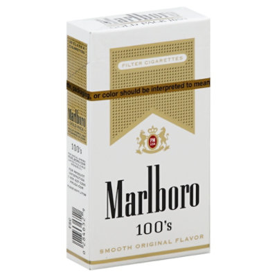 Marlboro Gold 100s Box Cigarettes - CTN - Image 1