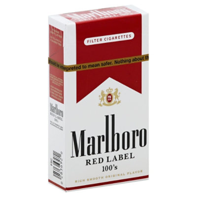 Marlboro Red Label 100s Box Cigarettes - CTN - Image 1