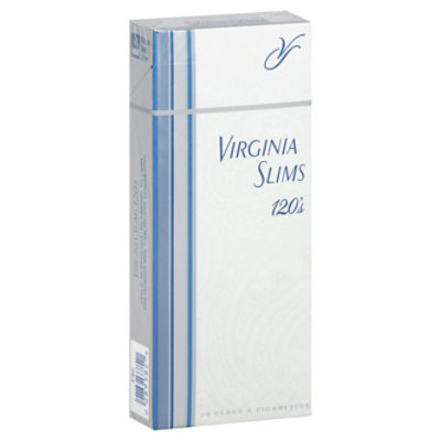 Virginia Slims Silvers 120s Box Cigarettes - CTN - Image 1