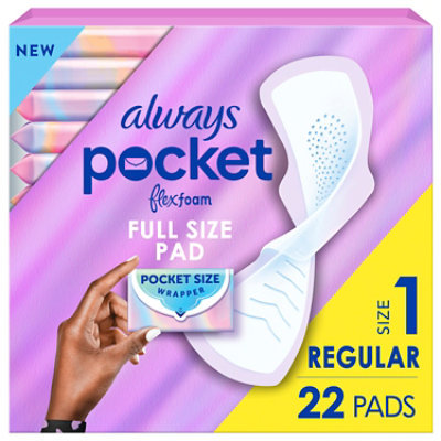 Always Pocket Pads Regular/Normal Wing - 22 Count - Image 1