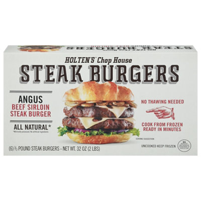 Holten Angus Beef Sirloin Steak Burger - 32 OZ - Image 3