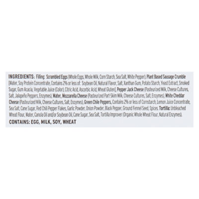 Reds Burrito Plant Based Sausage Egg Cheese - 5 OZ - Image 5