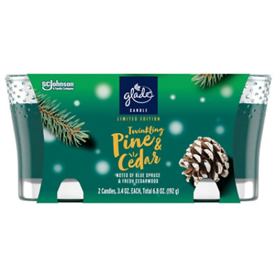 Glade Candle Twinkling Pine & Cedar  2-3.4 Oz. - 2-3.4 OZ - Image 2