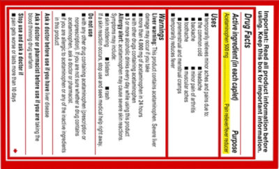 Tylenol Es Easy Swallow Caplets - 100 CT - Image 5